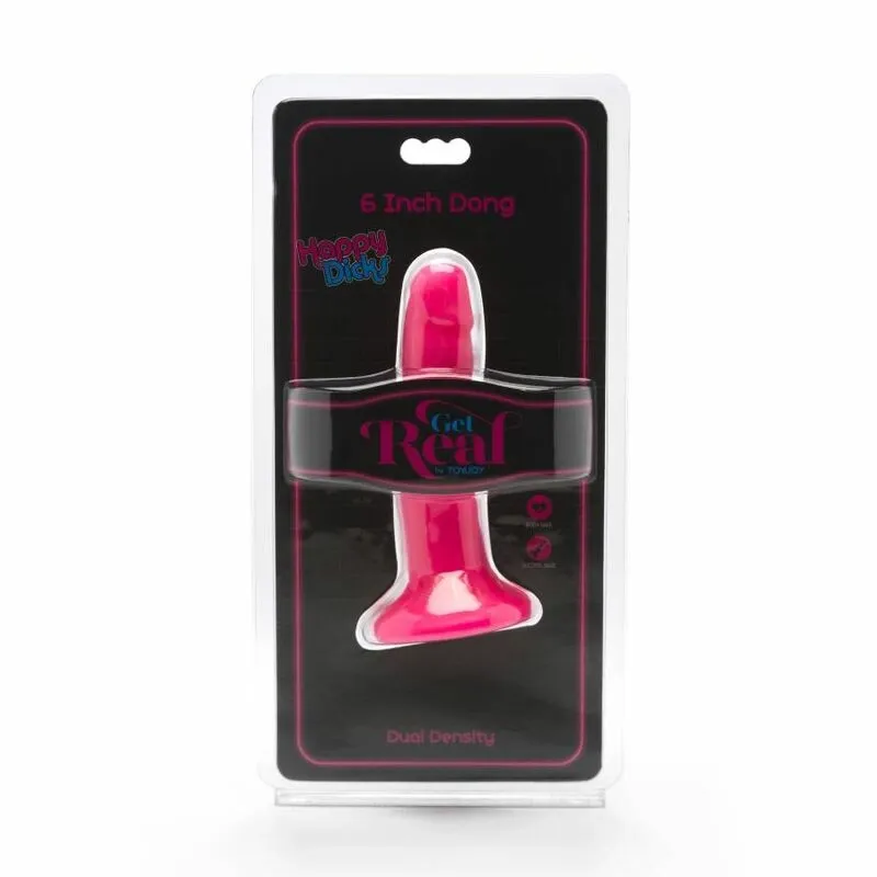 Realistické dildo Get Real Happy Dicks s přísavkou, 12 cm, růžové - obrázek 2