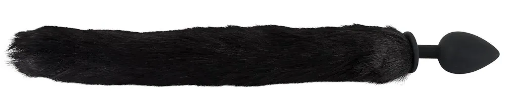 Sada pro pet play Bad Kitty, anální kolík s kočičím ocasem a čelenka s oušky, černá - obrázek 4
