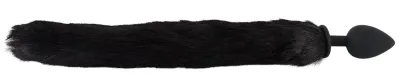 Sada pro pet play Bad Kitty, anální kolík s kočičím ocasem a čelenka s oušky, černá - obrázek 4