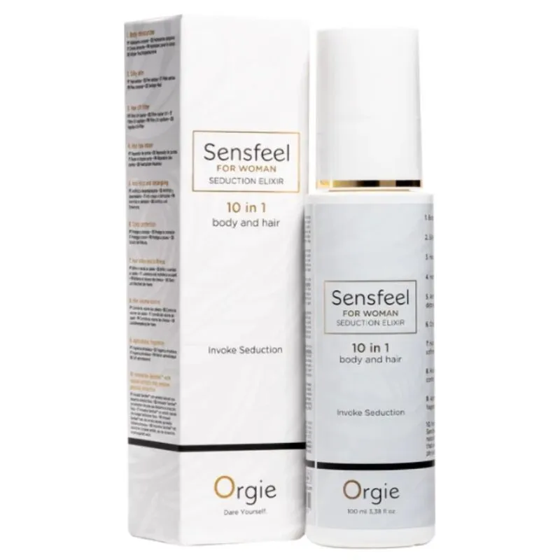 Elixír na tělo a vlasy s feromony Orgie Sensfeel for Woman 10 v 1, 100 ml - obrázek 3