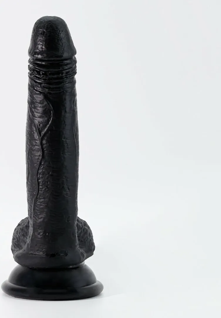Crushious Inviktus silikonové dildo s přísavkou 19 cm černé - obrázek 5