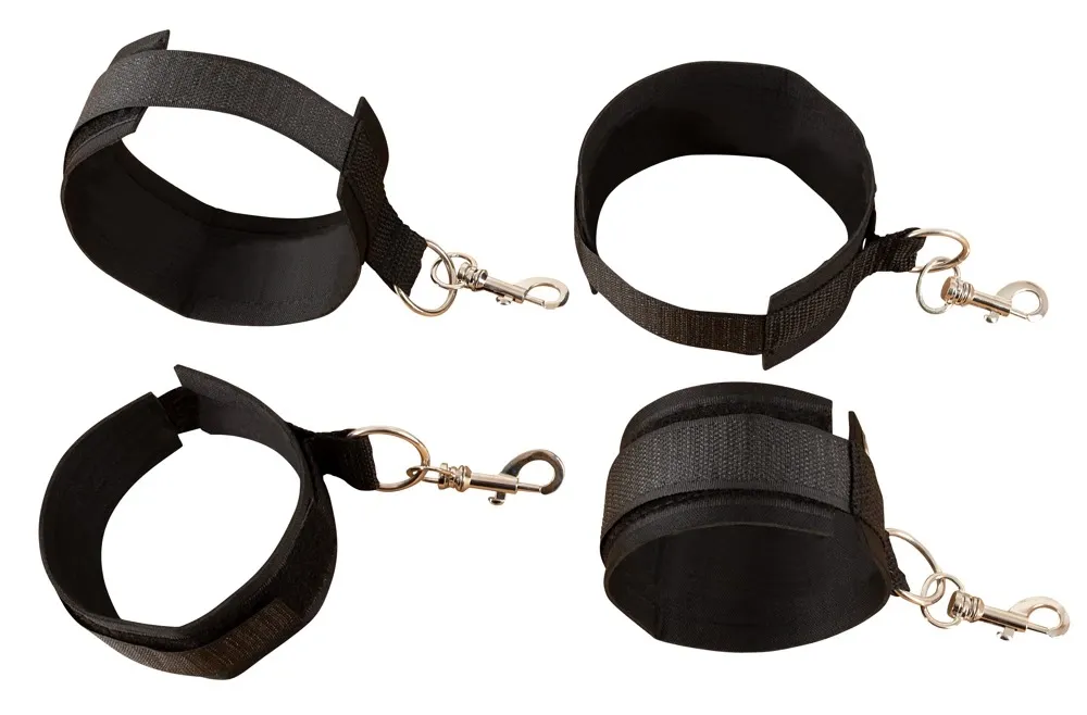 Pouta na postel Fetish Fantasy Series Bed Bindings Restraint Kit, černá - obrázek 8