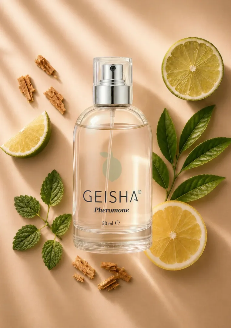 Parfém s feromony pro muže GEISHA Cedarwood Breeze, 50 ml - obrázek 5