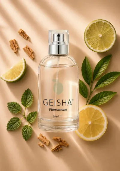 Parfém s feromony pro muže GEISHA Cedarwood Breeze, 50 ml - obrázek 5