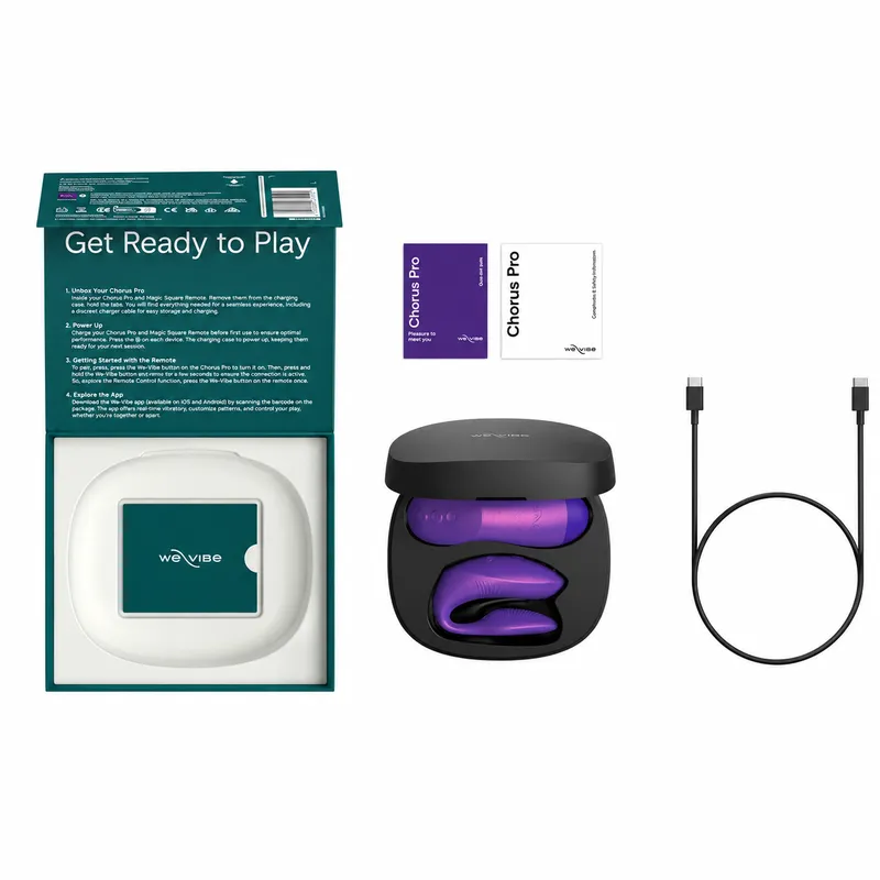 Prémiový vibrátor pro páry We-Vibe Chorus Pro s ovladačem, fialový - obrázek 4