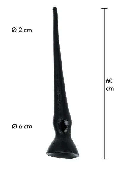 Extra dlouhé anální dildo Hidden Desire Extreme Anal Trainer XXL, 60 cm, černé