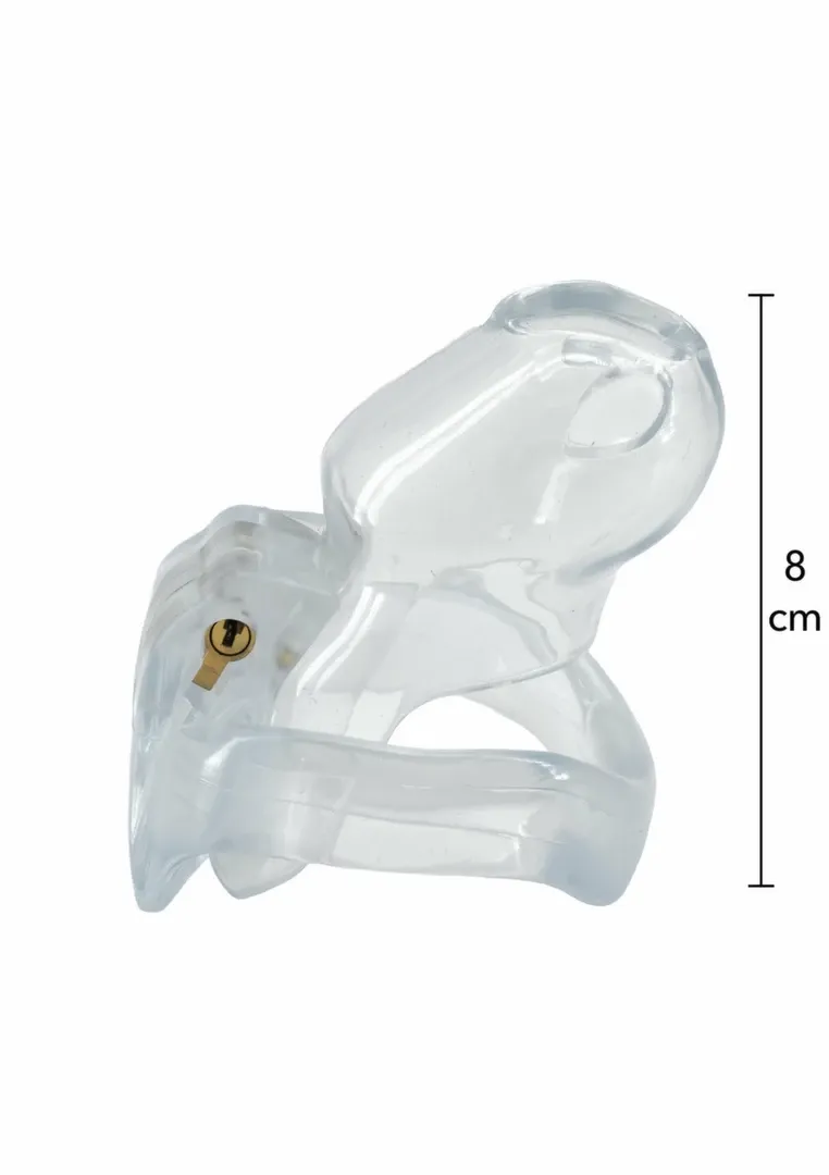Průhledná klec cudnosti Hidden Desire Extreme Clear Control Cage Regular z akrylátu - obrázek 4