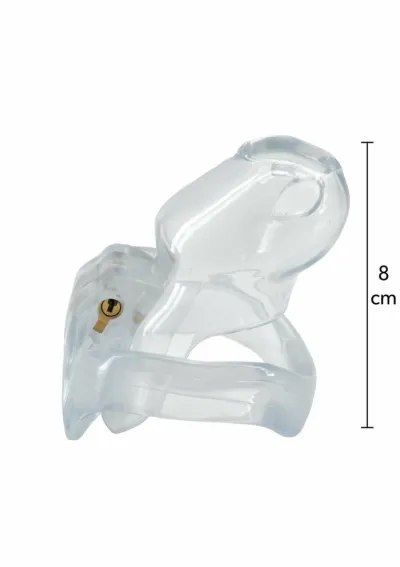 Průhledná klec cudnosti Hidden Desire Extreme Clear Control Cage Regular z akrylátu - obrázek 4