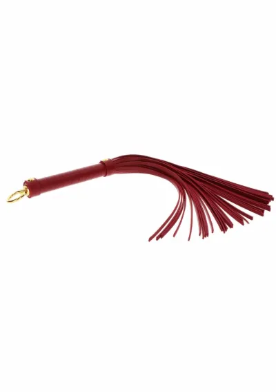Velké důtky TABOOM Large Whip, Bondage in Luxury, umělá kůže, černé - obrázek 4
