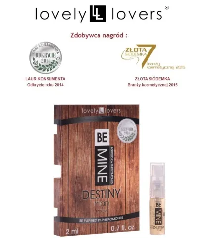 Pánský kapesní parfém Lovely Lovers BEMINE Destiny, I-L-Molecules, 2 ml - obrázek 4