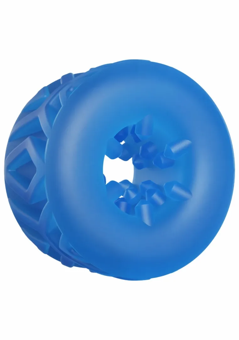 Silikonový erekční kroužek ToyJoy Hero 4-in-1 Grid Ring, natahovač varlat, černý