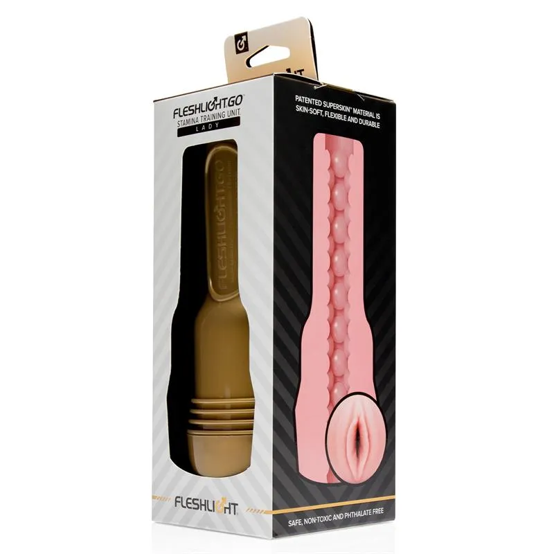Masturbátor Fleshlight GO Stamina Training Unit, zlaté pouzdro, 17,8 cm - obrázek 7