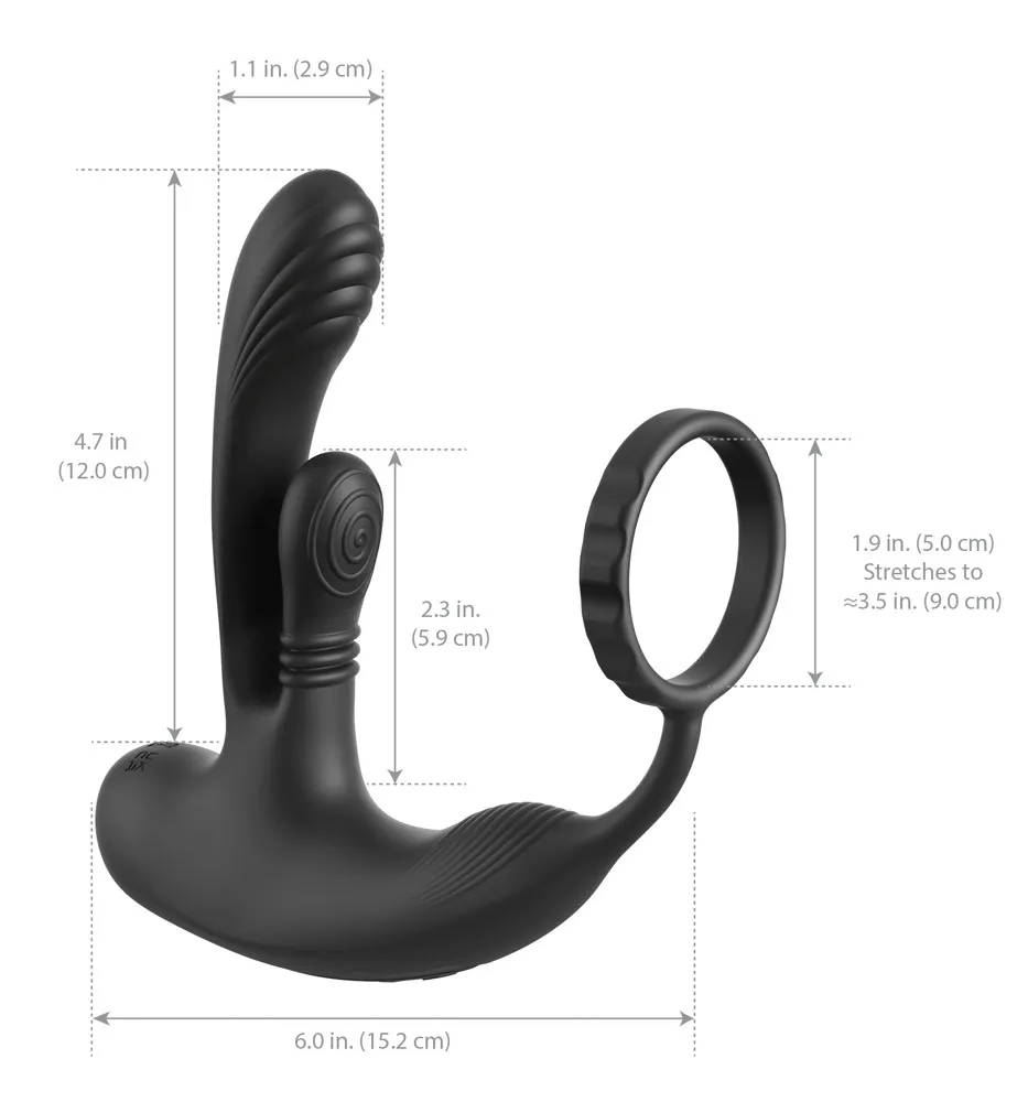 Nabíjecí stimulátor prostaty a hráze Anal Fantasy Elite Ass-Gasm IntiMotion - obrázek 7