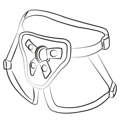 Strap-on ROMP Piccolo s postrojem a silikonovým dildem 14 cm, trojbarevný - obrázek 9