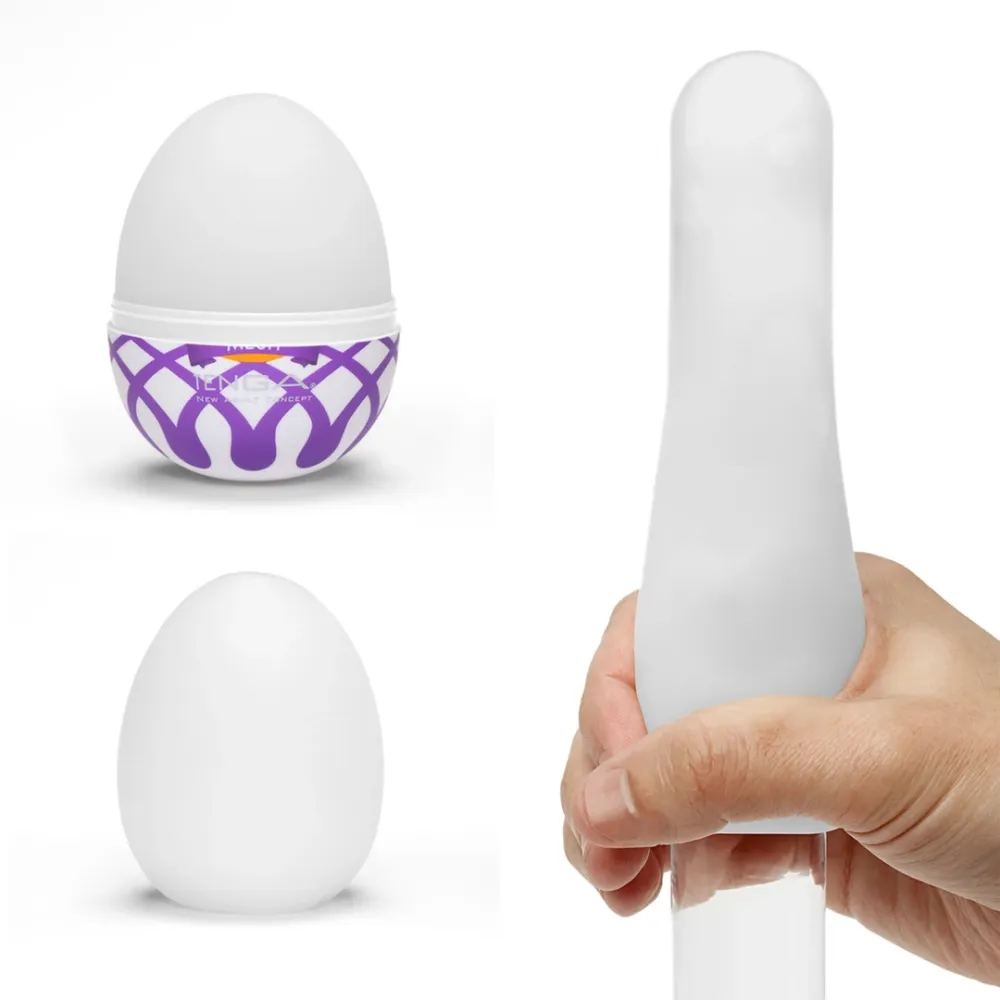 Masturbační vajíčko Tenga Egg Wonder Mesh, modré - obrázek 3