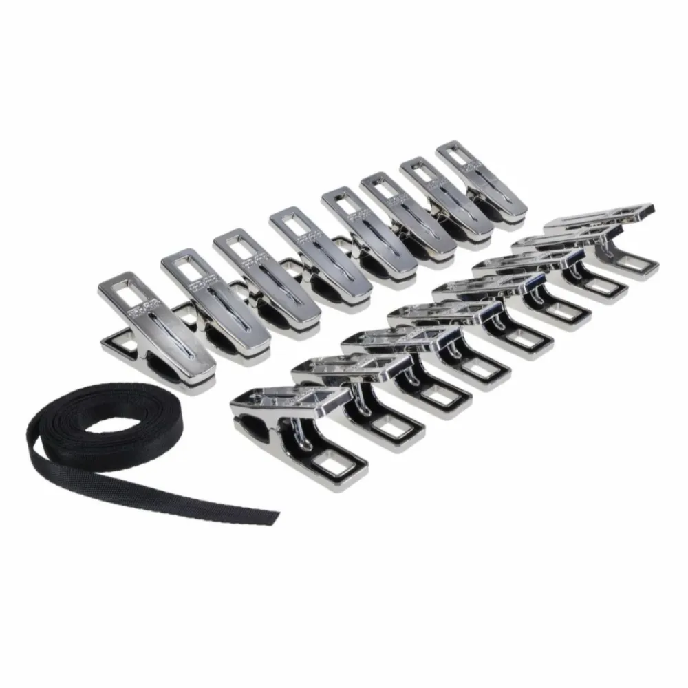 Kolíčkový zip na tělo Sportsheets Edge Body Zipper, 16 kovových kolíčků, stříbrný - obrázek 7