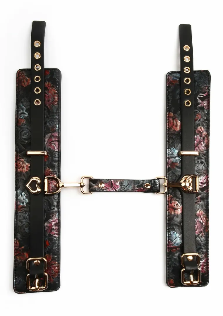 Pouta na kotníky GEISHA Floral Jacquard, veganská kůže, saténová podšívka, černá - obrázek 3