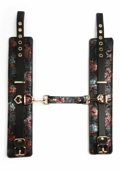 Pouta na kotníky GEISHA Floral Jacquard, veganská kůže, saténová podšívka, černá - obrázek 3