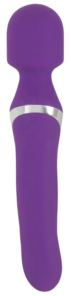 Oboustranný vibrátor Javida Wand & Pearl, masážní hlavice a rotační perličky, 24 cm - obrázek 4