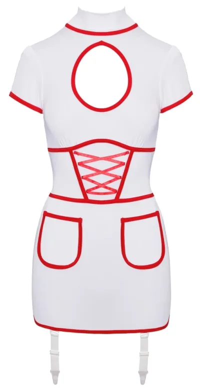 Kostým zdravotní sestry Cottelli Costumes Nurse, šaty, bílo-červený, L - obrázek 8