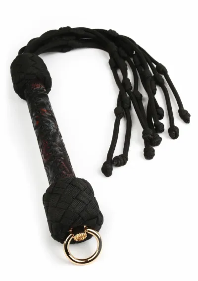 Důtky GEISHA Floral Jacquard Bloom Bud, ručně pletené, saténové - obrázek 5