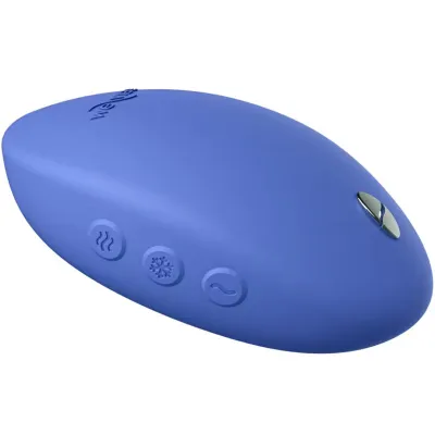 Hřejivý a chladivý vibrátor We-Vibe Temp, levandulově modrý - obrázek 3