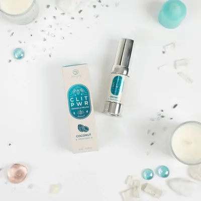 Stimulační balzám na klitoris Secret Play Clit Pwr, kokos, 15 ml - obrázek 3