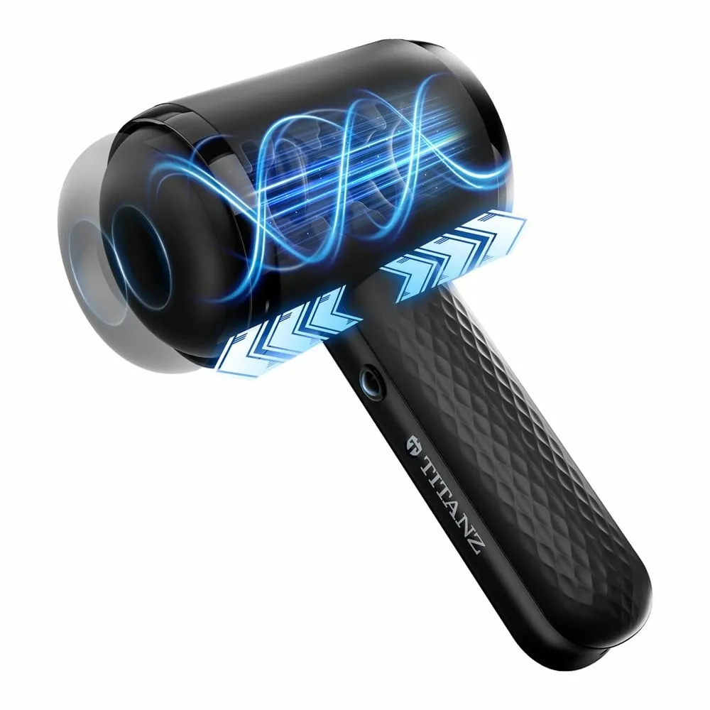 Automatický masturbátor Titanz Thrusting Blow Gun s přirážením a vibracemi, černý - obrázek 5