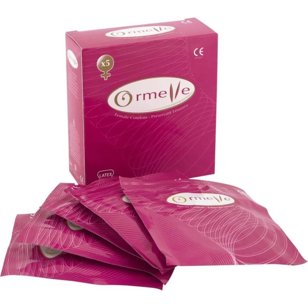 Dámské kondomy Ormelle, latexové, průhledné, 54 mm, 5 ks - obrázek 2