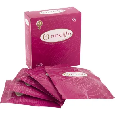 Dámské kondomy Ormelle, latexové, průhledné, 54 mm, 5 ks - obrázek 2