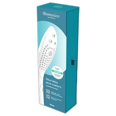 Sprchová hlavice se stimulací klitorisu Womanizer Wave, bílá - obrázek 14