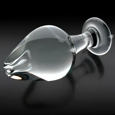 Skleněný anální kolík Pipedream Icicles No. 25, 9 cm, čirý - obrázek 6