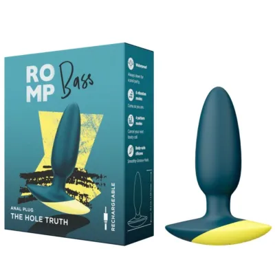 Vibrační anální kolík ROMP Bass, 10 cm, zelený - obrázek 5
