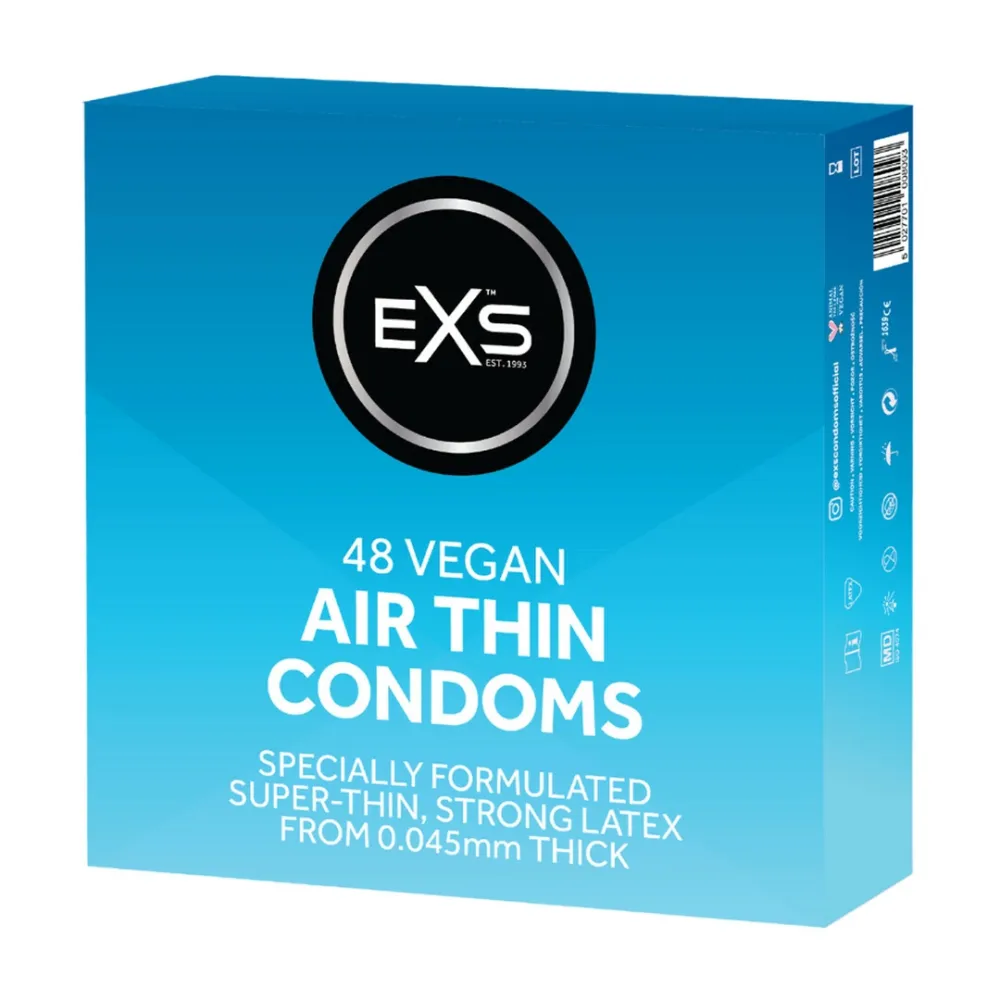 Ultratenké kondomy EXS Air Thin, anatomický tvar, 48 ks