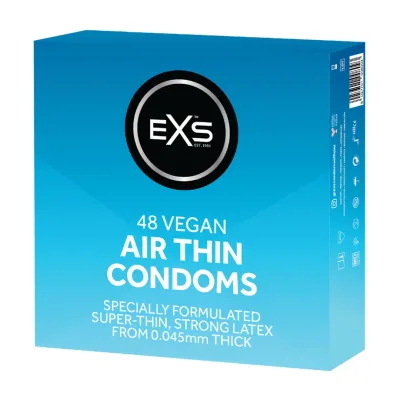 Ultratenké kondomy EXS Air Thin, anatomický tvar, 48 ks