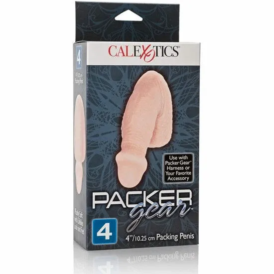 Packer CalExotics Pure Skin, realistický penis na nošení, tělový, 12,75 cm - obrázek 2