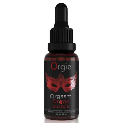 Stimulační kapky na klitoris Orgie Orgasm Drops Kissable, 30 ml - obrázek 2