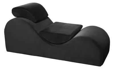 Erotické lehátko Liberator Esse Lounger s opěrkou hlavy, černé - obrázek 2
