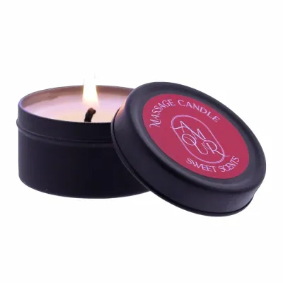 Masážní svíčka AMOUR Sweet Scents se sladkou vůní, sójový vosk, 30 g - obrázek 2