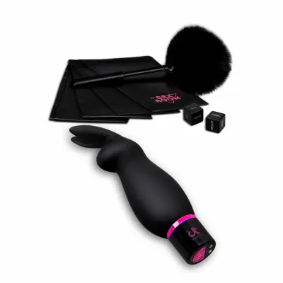Erotická sada Dream Toys Sex Room Raunchy Kit s nabíjecím vibrátorem a doplňky - obrázek 2
