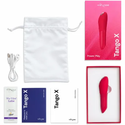 Nabíjecí minivibrátor We-Vibe Tango X, třešňově červený - obrázek 9