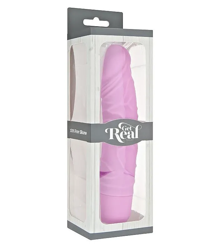 Realistický silikonový vibrátor Get Real Classic Original, růžový - obrázek 3