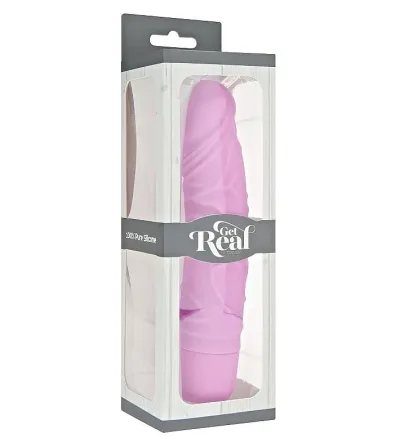 Realistický silikonový vibrátor Get Real Classic Original, růžový - obrázek 3