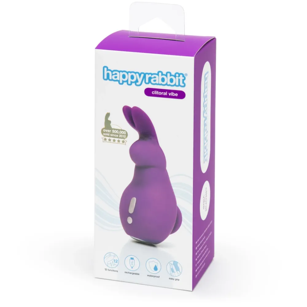 Vibrátor na klitoris Happy Rabbit Mini Ears, nabíjecí, fialový, 11,4 cm - obrázek 6