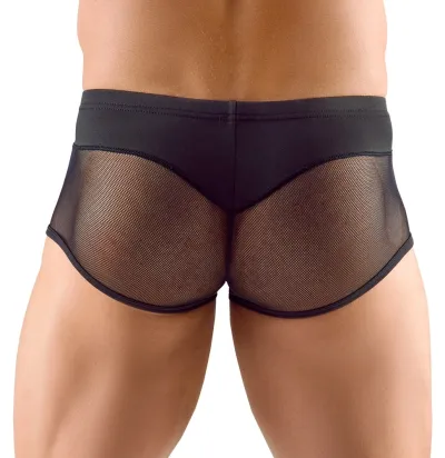 Pánské boxerky Svenjoyment z mikrovlákna a síťoviny, černé, L - obrázek 4