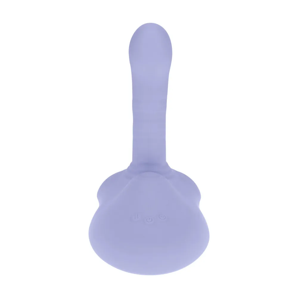 Vibrační sedlo s přirážením Loveline Pulse & Thrust Seat, nabíjecí, fialové - obrázek 4