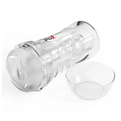 Samolubrikační umělá vagína Pipedream Super Luscious Lips v pouzdře - obrázek 4