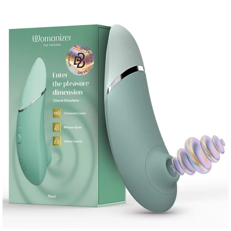 Tlakový stimulátor klitorisu Womanizer Next, šalvějově zelený - obrázek 18