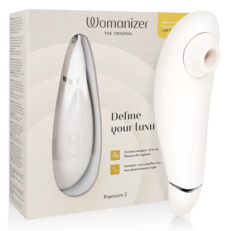 Tlakový stimulátor klitorisu Womanizer Premium 2, teple šedý