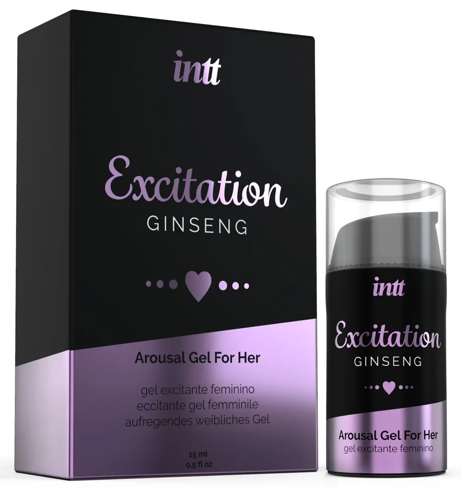Stimulační gel na klitoris INTT Excitation se ženšenem, 15 ml - obrázek 3